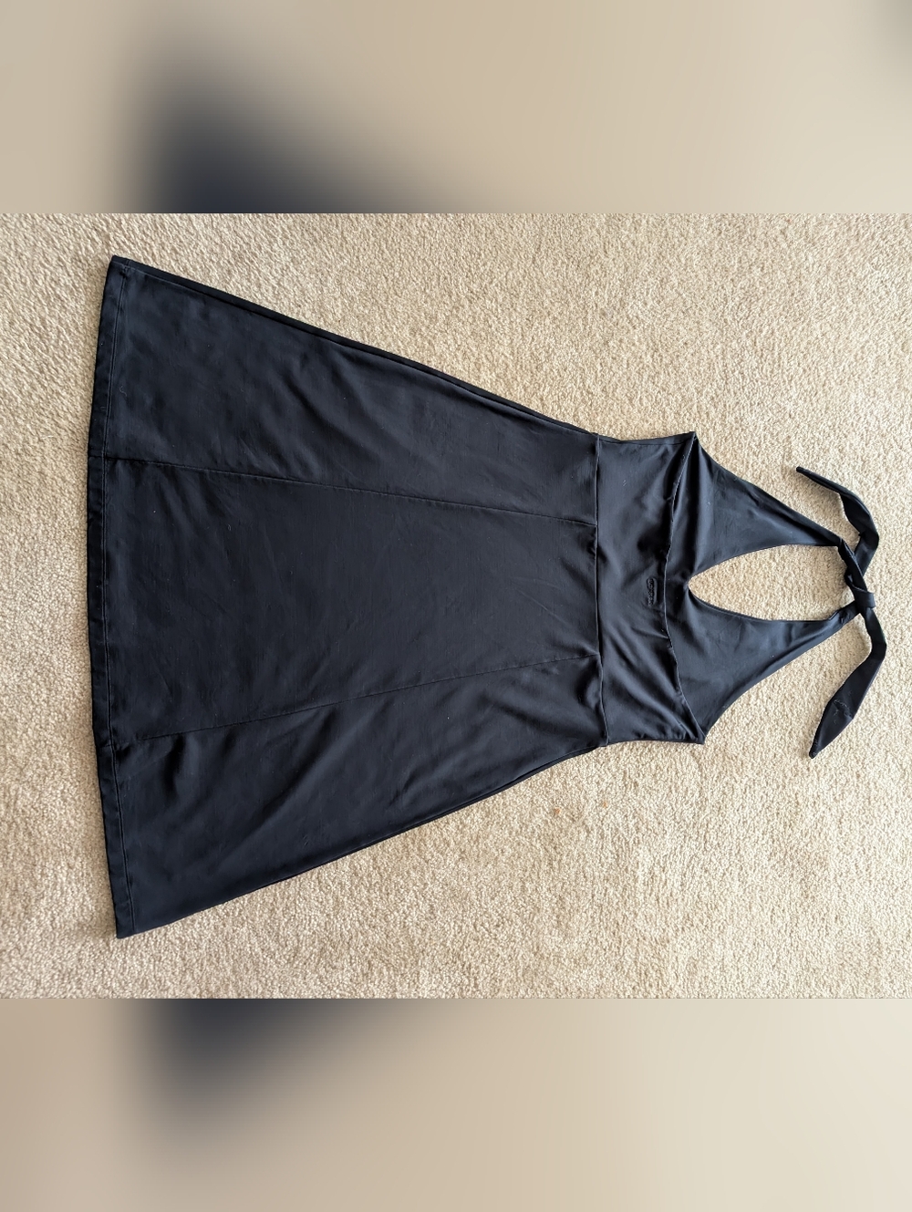 Patagonia Black Halter V-Neck A-Line Dress - Picture 2 of 3